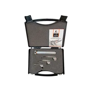 Kit Laringoscopio Convencional com laminas retas + maleta de brinde